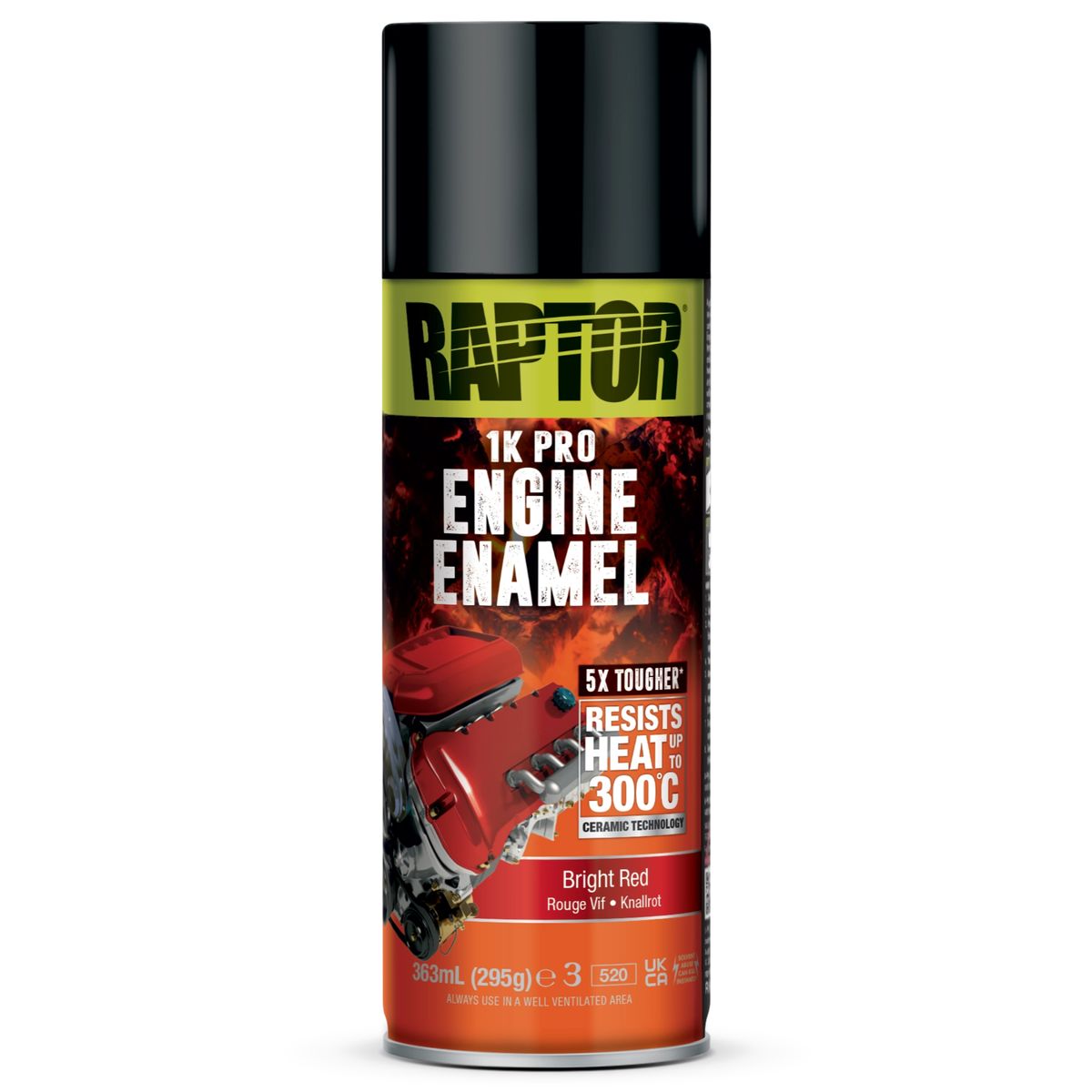 Raptor 1K Pro - Engine Enamel 300 Celsius Aerosol 295grams
